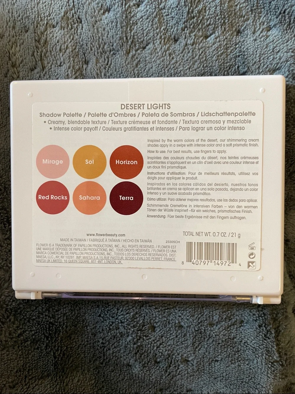 Desert Lights Shimmer Eyeshadow Palette - Warm Neutral Glow NEW
